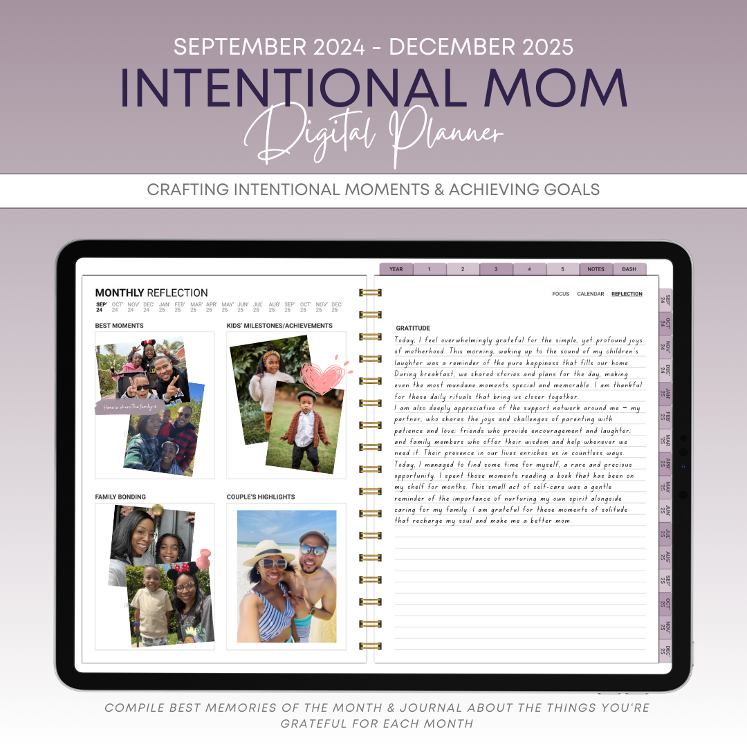 2024-2025 Intentional Mom Digital Planner-GoodNotes Digital Planner